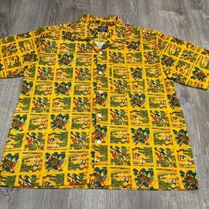OTB Only the best on the brink Hawaiian shirt birds Large J33